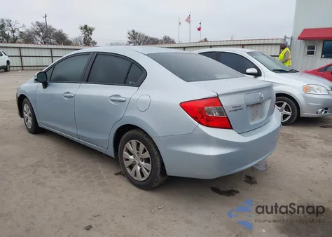 2012 Honda Civic Lx из США, поврежденный, VIN 2HGFB2F58CH577539